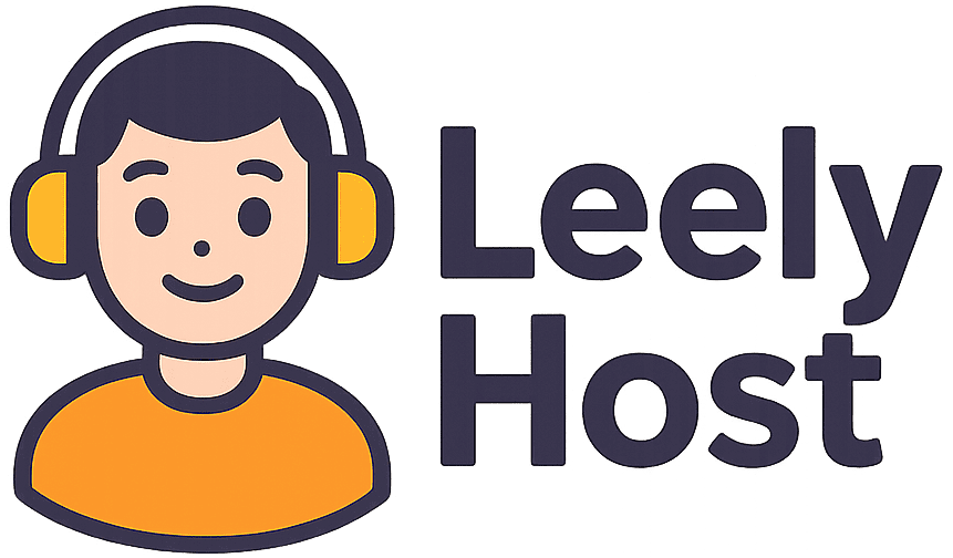 Leely Host logo for online business ideas, programming, and entertainment blog